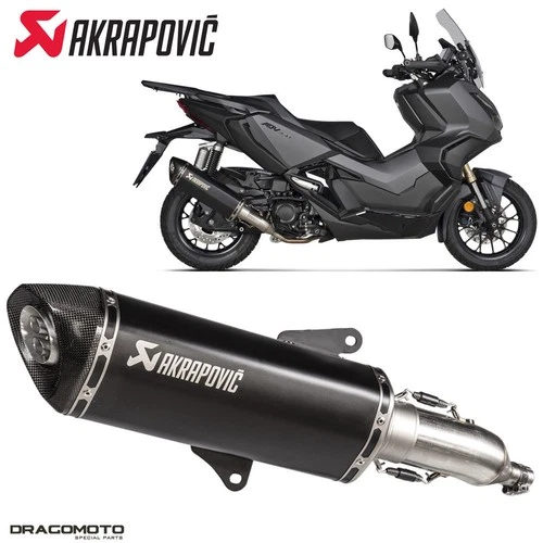 Exhaust HONDA ADV 350 ABS 2022-2024 AKRAPOVIC Titanium Black S-H3SO8-HRSSBL
