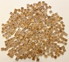 Scrabble Tiles Wooden 374 Pieces DIY Wooden Letters BULK Scrabble Letters
