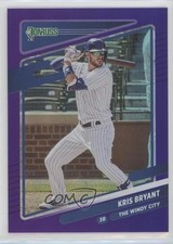 2021 Panini Donruss Variation Holo Purple Kris Bryant (The Windy City) #161 07e0