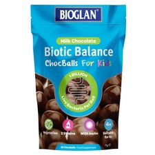 Image of Bioglan Biotic Balance Choc Balls Milk 75g Delicious Probiotic Snack