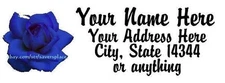 60pcs Personalized Rose Return/Mailing Address labels 1"x2.625" Free S/H
