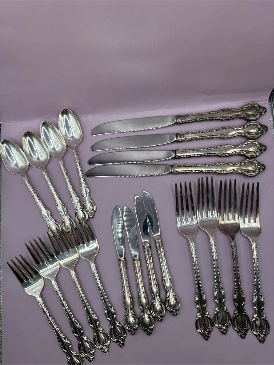 International Silver Flatware-Set Antique US Silver-Plated