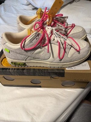 Nike Off-White x Dunk Low Size 9.5 Lot 17 OG Box Included