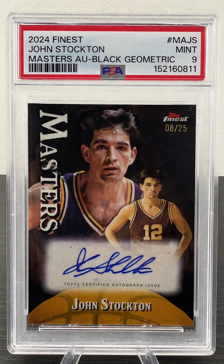 Topps John Stockton Basketball Autographed Sports Trading Cards