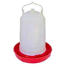 Little Family Members Chicken Waterer 4-Gallon Metal Handle Poultry Drinker