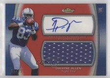 2012 Topps Finest Jumbo Relic Red Refractor 10/25 Dwayne Allen #AJR-DA Auto 2t4