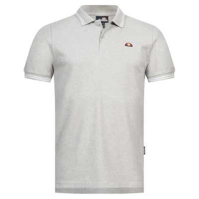 ellesse Dioran Twin Tipped Herren Casual Polo-Shirt Regular Passform grau neu