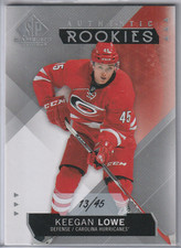 Keegan Lowe 2015-16 SP Game Used Authentic Rookies #/45
