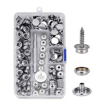 Snap Fastener Caps Screw Press Studs Button Snaps 15mm for Boats Cover Tarpaulin