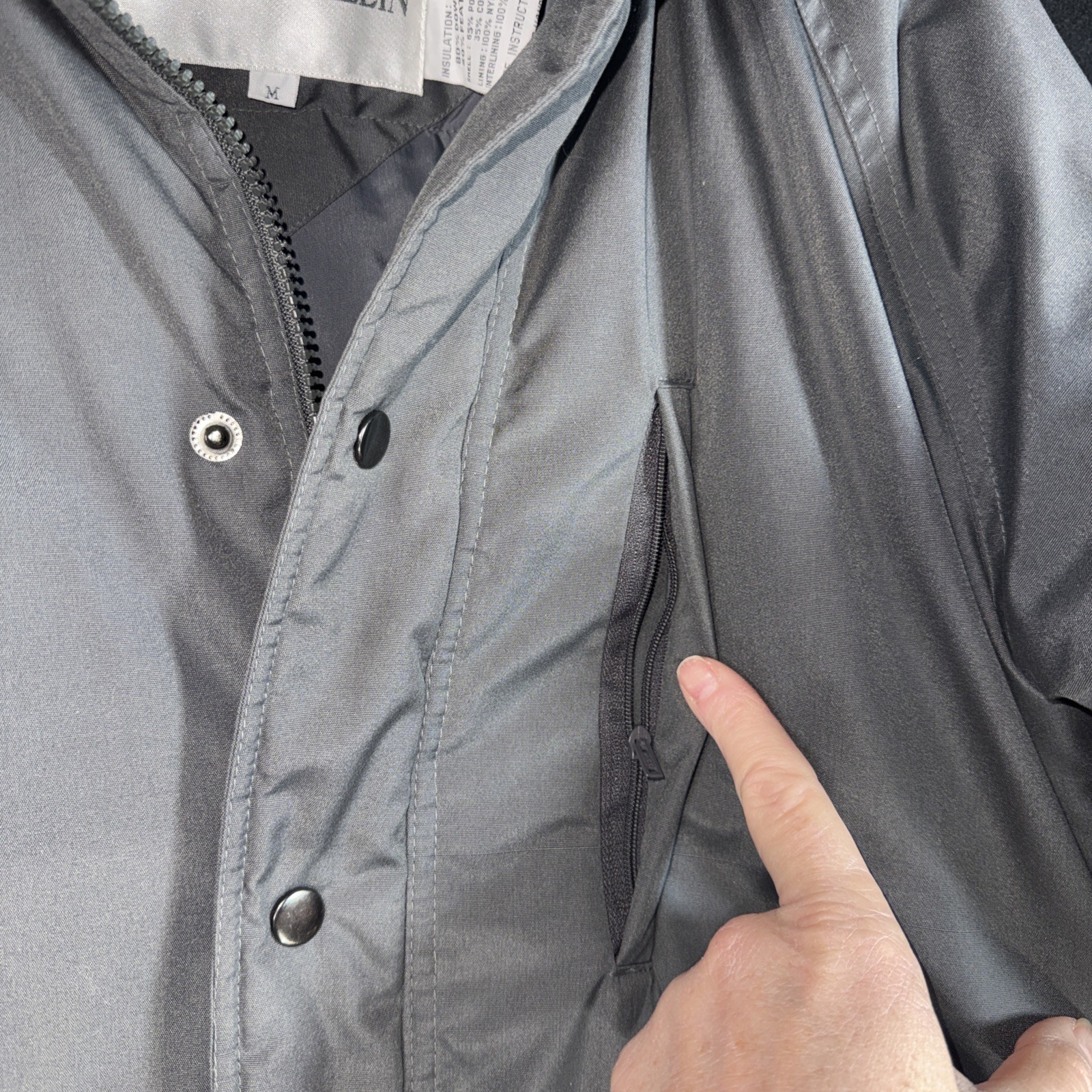 Charles Klein Down Filled Jacket Puffer Coat Park… - image 4