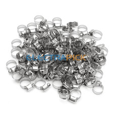 55/110x Stainless Steel Adjustable Drive Hose Clamps Fuel Line Worm Clips 3/4"-1
