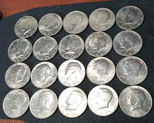 1983-P- -ROLL GEM--AU/BU  Kennedy Half Dollars Tough Date