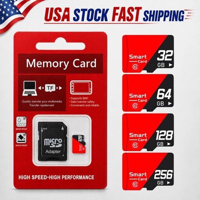 High Speed Memory For Micro SD Card 32GB 64GB 128GB 256GB TF Card Ultra Class 10