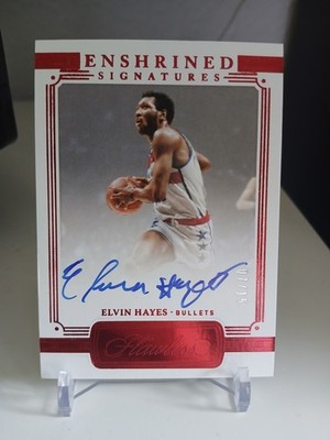 Very Rare! Elvin Hayes On-card Auto /15 2020-21 Panini Flawless