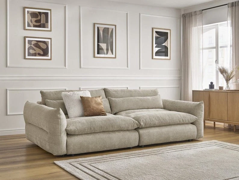 Cloud Sofa ModernModular Linen Luxury Minimalist Deep Seat Couch Stool Ottoman
Opens in a new window