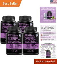 12-in-1 Melatonin Sleep Capsules - Natural Sleep Aids for Adults with Melaton...