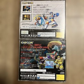 Mega Man X3 X4 Sega Saturn game set used scratches case damage
