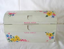 Vintage Kitchen Painted Flower Paper Towel Wa...