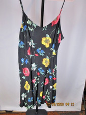 NEW! Old Navy Women’s Sz S Petite SP Linen Blend Floral Midi Sundress Smocked