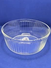 Vintage Pyrex Clear Glass Ribbed Bowl Baking Dish Casserole #20 6”