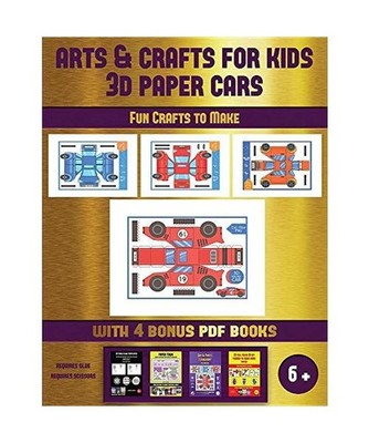 Fun Crafts to Make [Arts and Crafts for kids - 3D Paper Cars]: A great DIY paper
