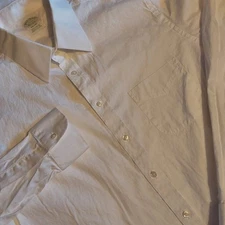 Brooks Brothers 1818 Men's Milano Fit 17/37 White Suprimo Cotton Dress Shirt