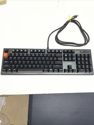 AZIO MGK2 ''Clicky'' White Backlight Mechanical Gaming Keyboard USB TESTED WORKS