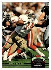Steve Wallace 1992 Stadium Club #13 San Francisco 49ers Football *260B