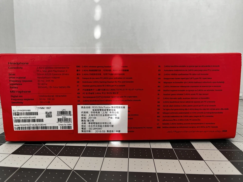 华硕 ROG Strix Go 2.4 无线游戏耳机 带 2.4GHz USB 加密狗/chrgincable — 第 4/4 张图片