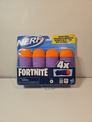 Nerf Fortnite Purple Rocket Refill, 1 Pack Of 4 Brand New Sealed Rockets A1