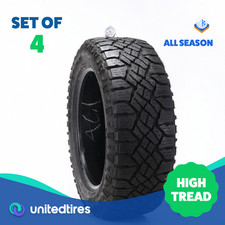 Set Of 4 Used 27555r20 Goodyear Wrangler Duratrac 113t - 11-11.532 Zup3 Set Of 4 Used 27555r20 Goodyear Wrangler Duratrac 113t - 11-11.532 Zup3