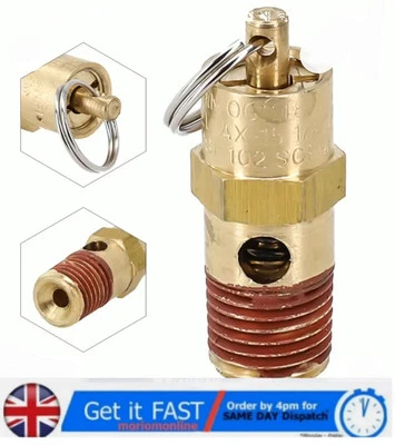 1/4 NPT Air Compressor Safety Relief Valve 200 PSI Maximum Performance