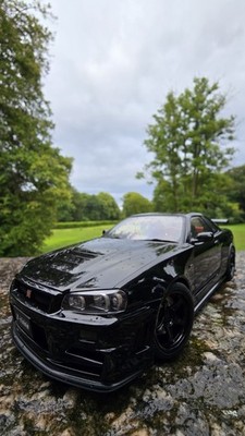 AUTOart Nissan Skyline GT-R (R34) Z-Tune 2005, Schwarz Perl, Maßstab 1:18