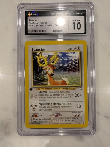Stantler (1st Edition) graded CGC 10 for sale on eBay