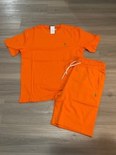 Men s NWT Polo Ralph Lauren Shorts Set - ORANGE - SMALL
