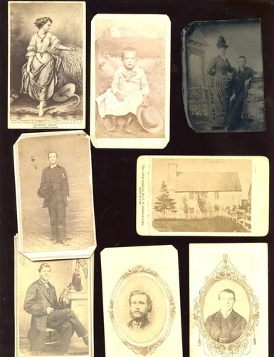 Civil War Era Photograph CDV Collection From A Family Album