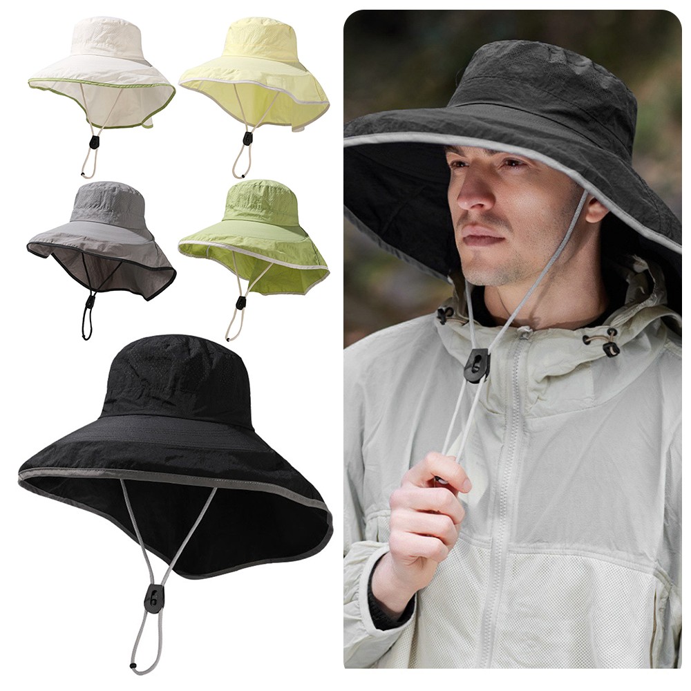 APL Cappello Parasole Regolabile Visiera Secchio Cappello Per Escursionismo Pesca All'aperto