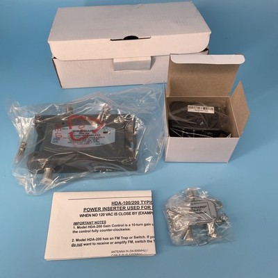 Winegard HDA-200 Low Noise HDTV Distribution Amplifier Adj. Gain 5-1000 MHz 24dB