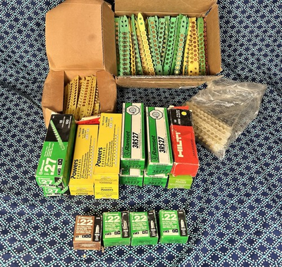 #ad HILTI 6.8 11 M cartridges .27 cal Green yellow 400 strips 4000 Shots Ramset LOT $260.00