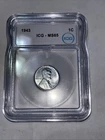 1943 Steel Wheat Penny Ms65 ICG Graded