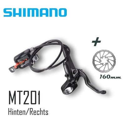 SHIMANO Bremse MT201/BR-MT200 Hydraulisch Scheibenbremsen hinten rechts
