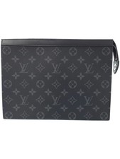 Louis Vuitton Monogram Eclipse Black Pochette Voyage Clutch Bag