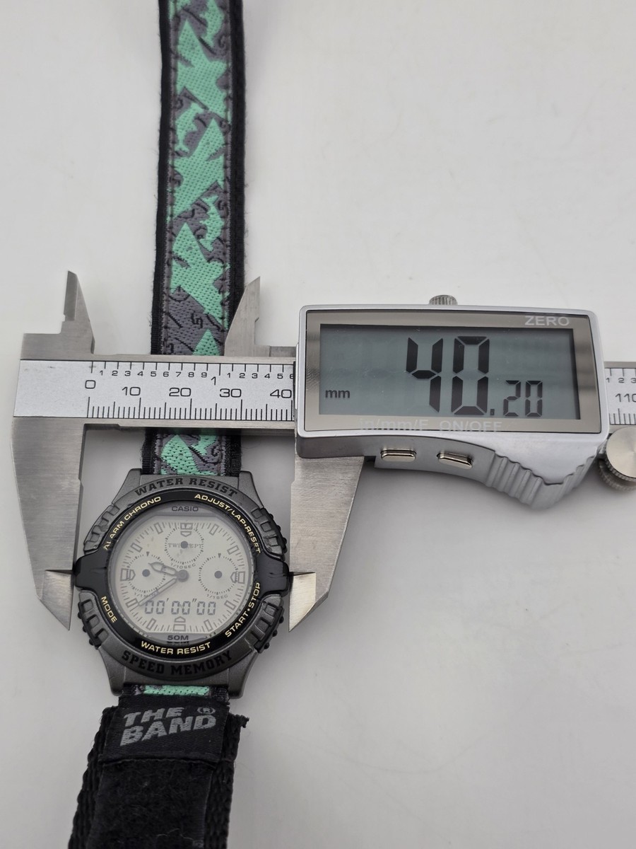 Rare Vintage Casio AWX-10 Twincept Ana-Digi Speed Memory 50M 1990s