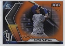 2022 Bowman Chrome Scouts Top 100 Orange Refractor 20/25 Diego Cartaya 0m4r
