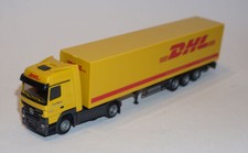 AWM Mercedes-Benz Actros LH MP2 + semi tautliner 3 essieux DHL HO 1/87