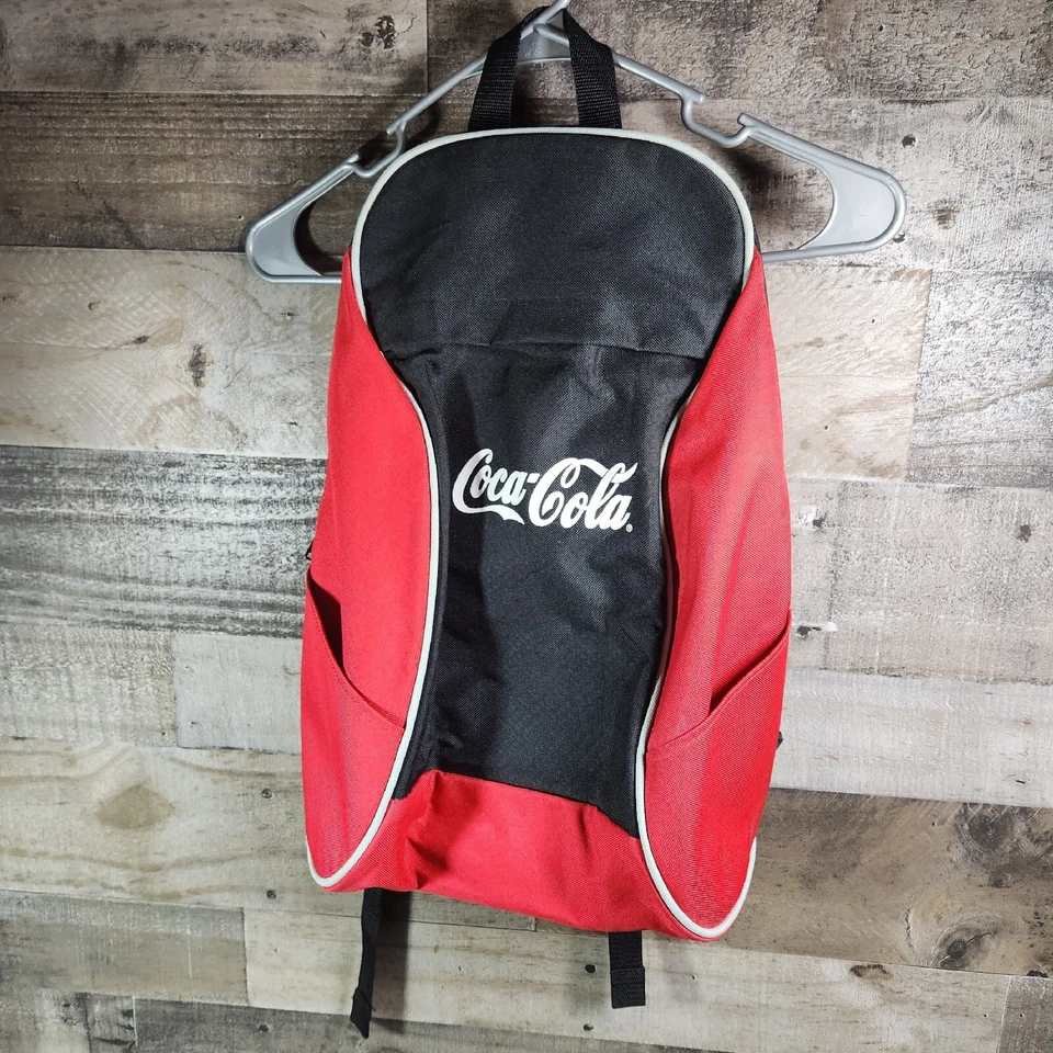 Mochila de lona roja y negra con logotipo de Coca-cola LEED'S, unisex para adultos  Foto 3 de 4
