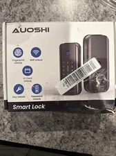 AUOSHI Smart Door Lock WiFi Fingerprint Keyless Entry Digital Keypad, IC Card
