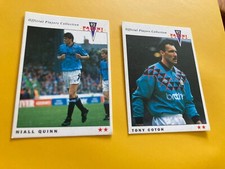 2 x Man City Panini 92 Official Collection Spielerkarten