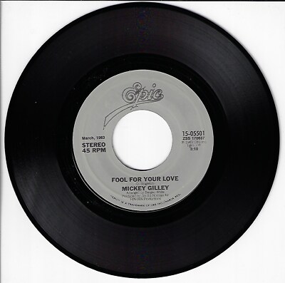MICKEY GILLEY FOOL FOR YOUR LOVE/CANDY MAN  45RPM VINYL