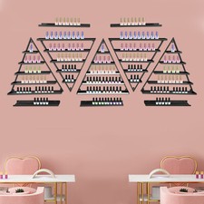 10PCS Triangular Nail Polish Racks, Wall-mounted Nail Polish Racks, 5-tier